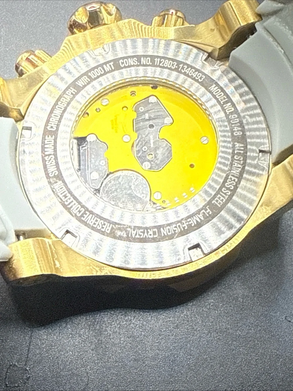 Invicta Reserve Venom watch 90148 Gold Gray Band